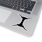 Black Trippy Horns Sticker - Bat Country
