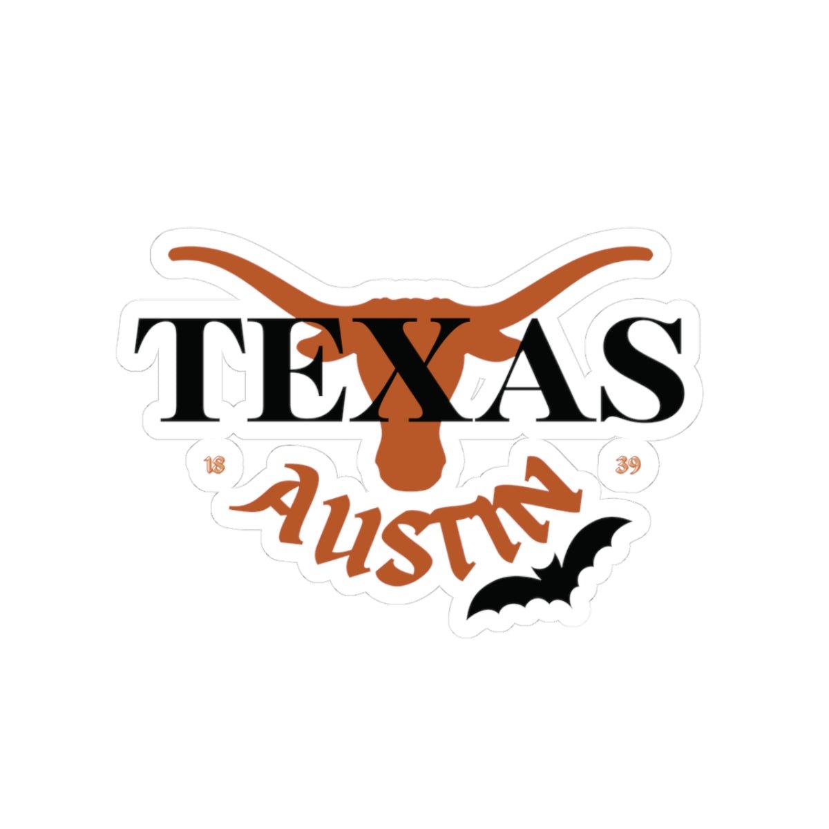 Horns x Halloween Sticker (Single Bat) - Bat Country
