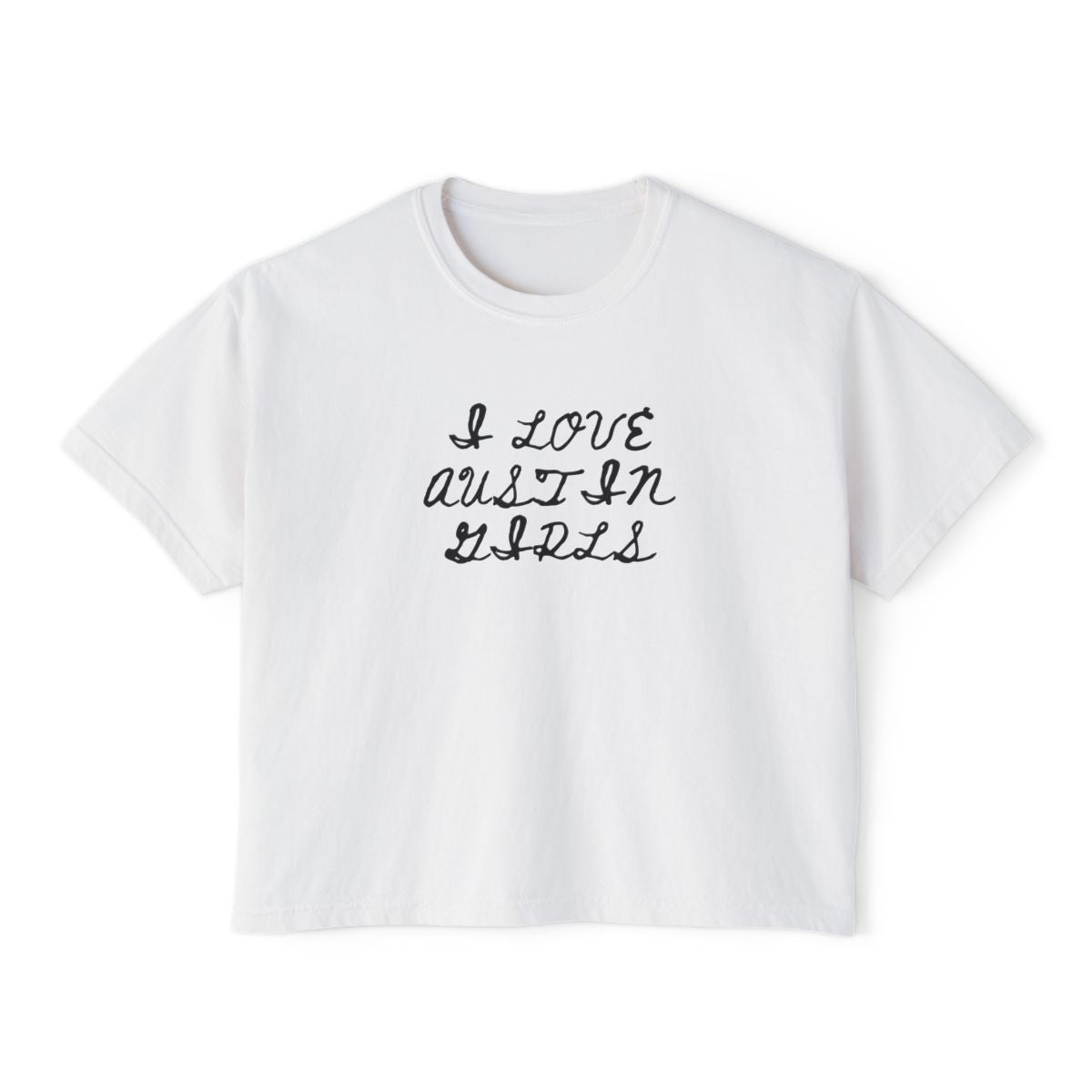 I Love Austin Girls Boxy Tee - Bat Country