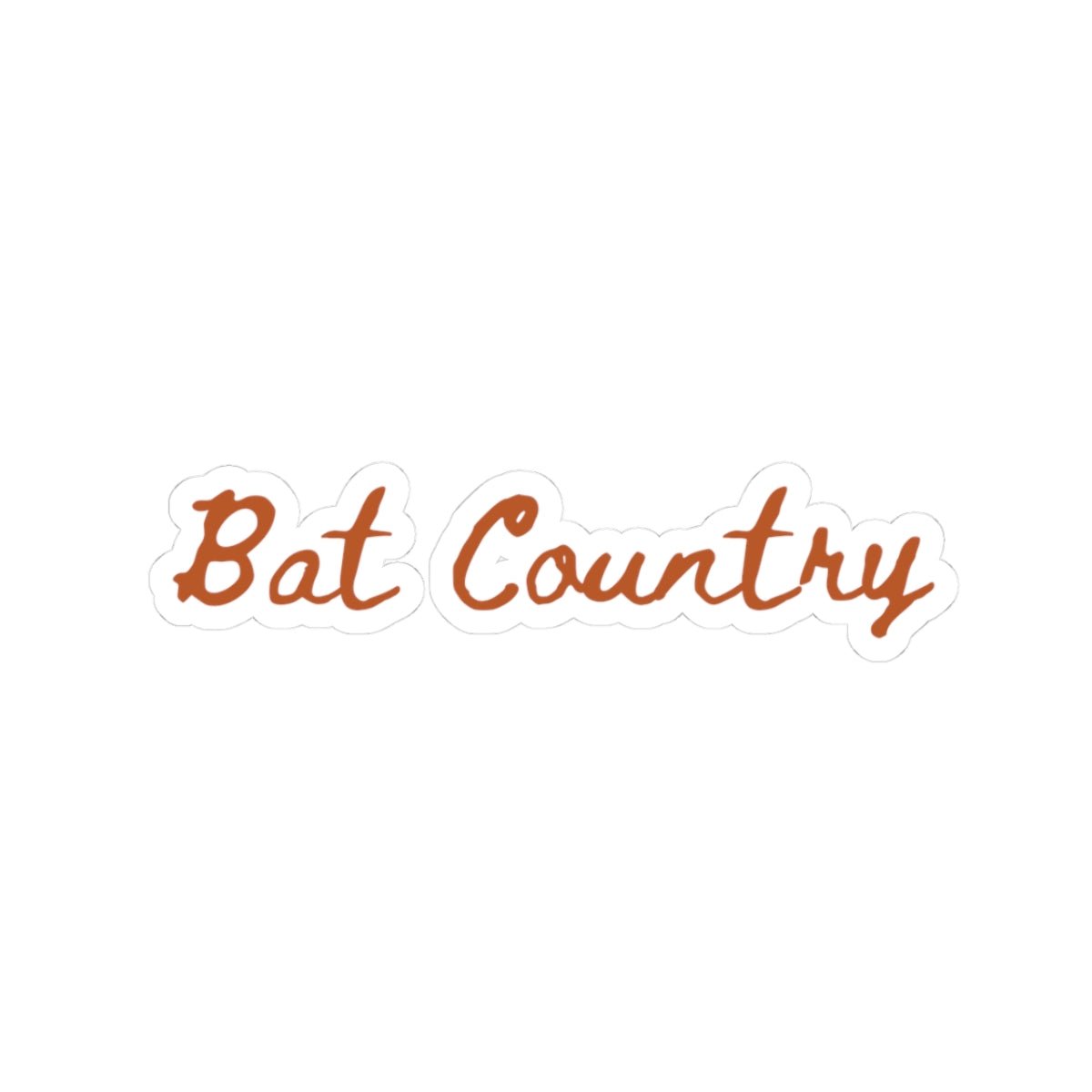 Orange Bat Country Sticker - Bat Country