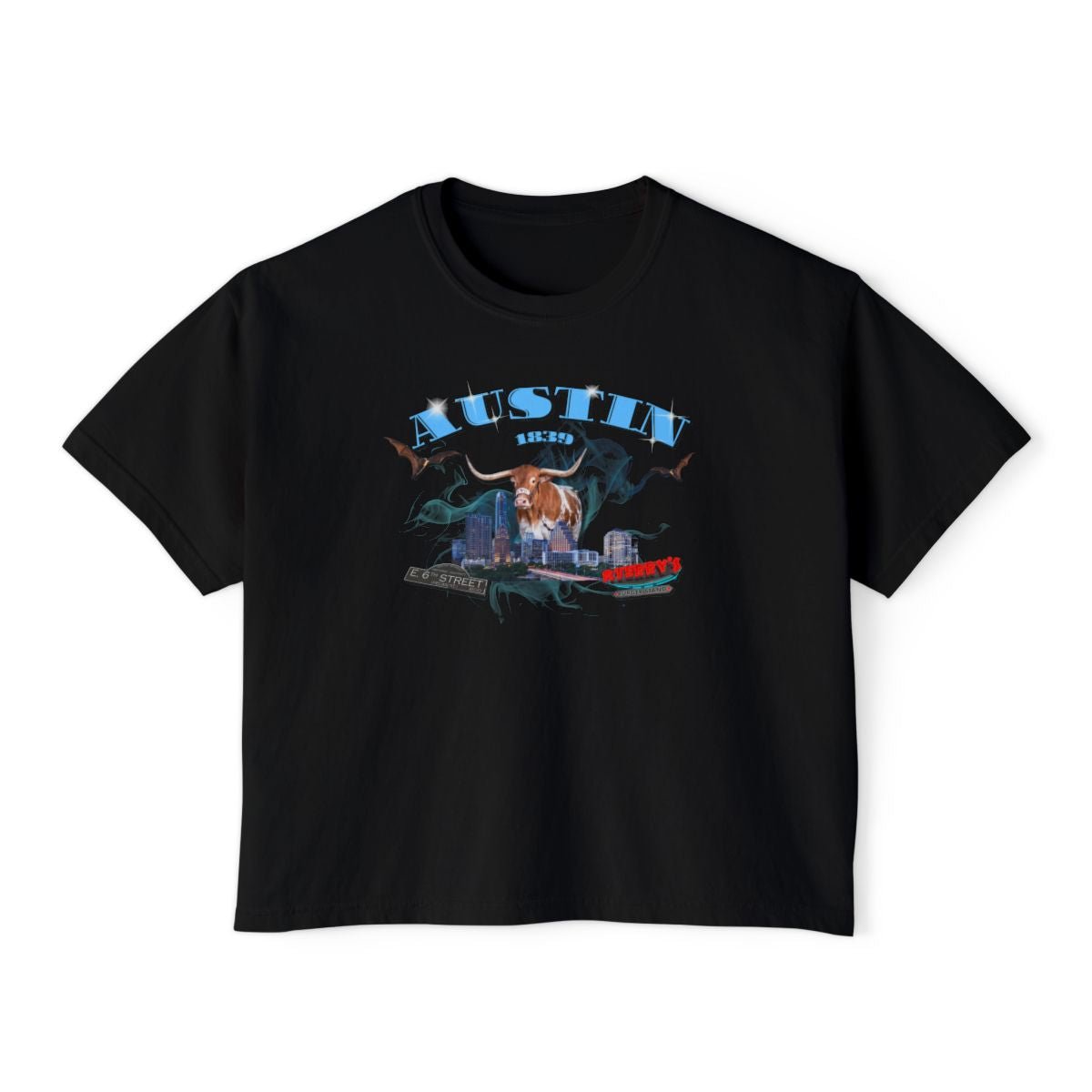 The City Boxy Tee - Bat Country