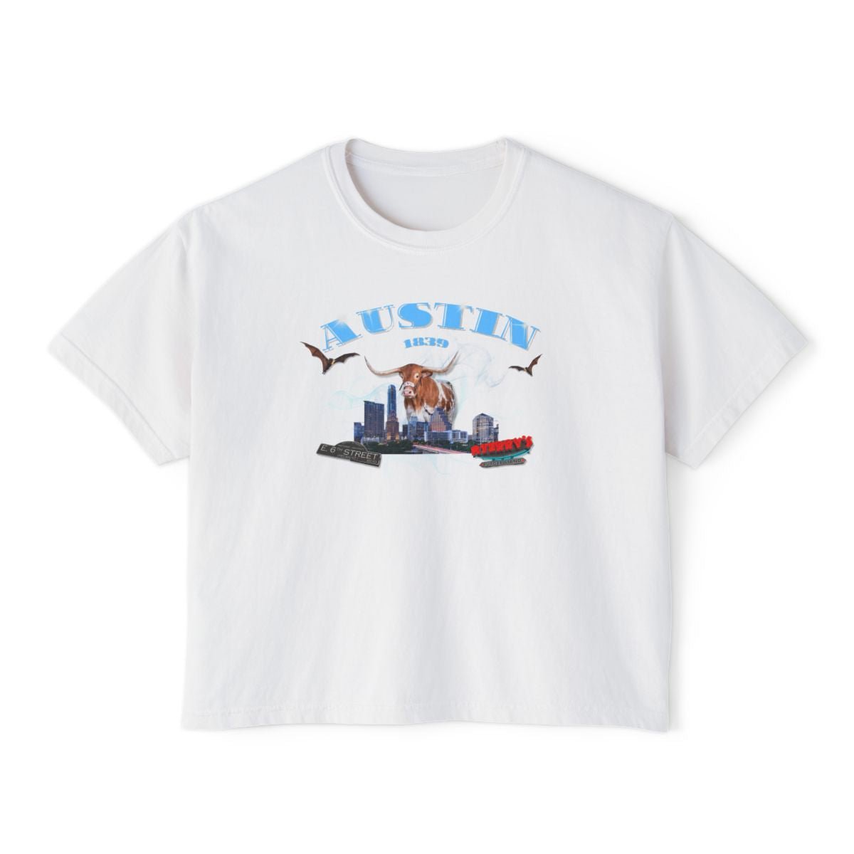 The City Boxy Tee - Bat Country
