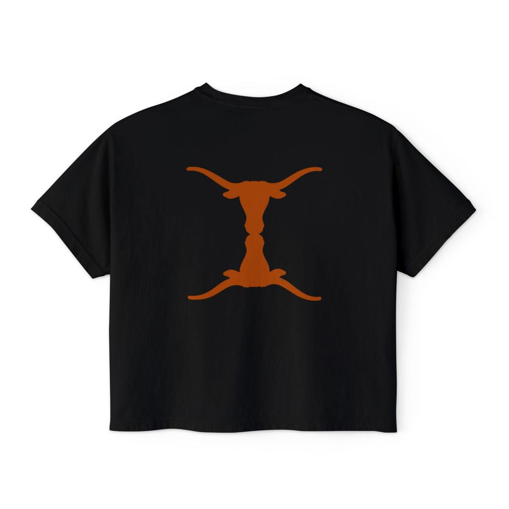Trippy Horns Boxy Tee - Bat Country