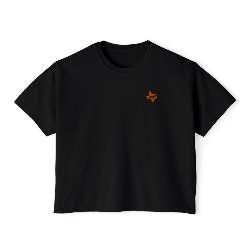 Trippy Horns Boxy Tee - Bat Country
