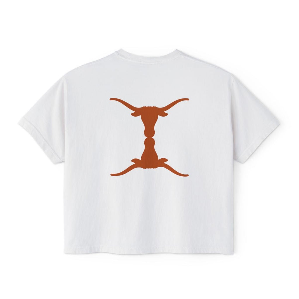 Trippy Horns Boxy Tee - Bat Country
