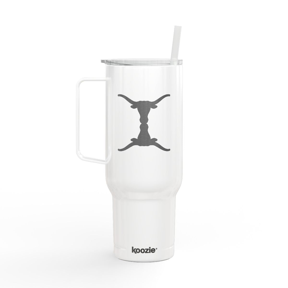 Trippy Horns Insulated Tumbler with Lid, 40oz (Engraving) - Bat Country
